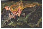 Ernst Ludwig Kirchner, Stafelalp at moon light